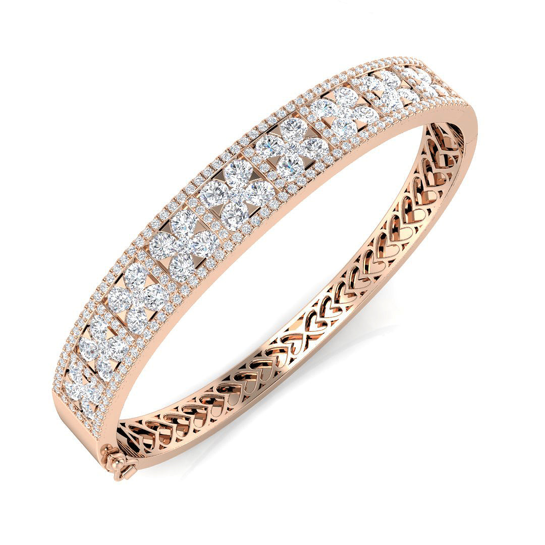 Round Diamond Bangle