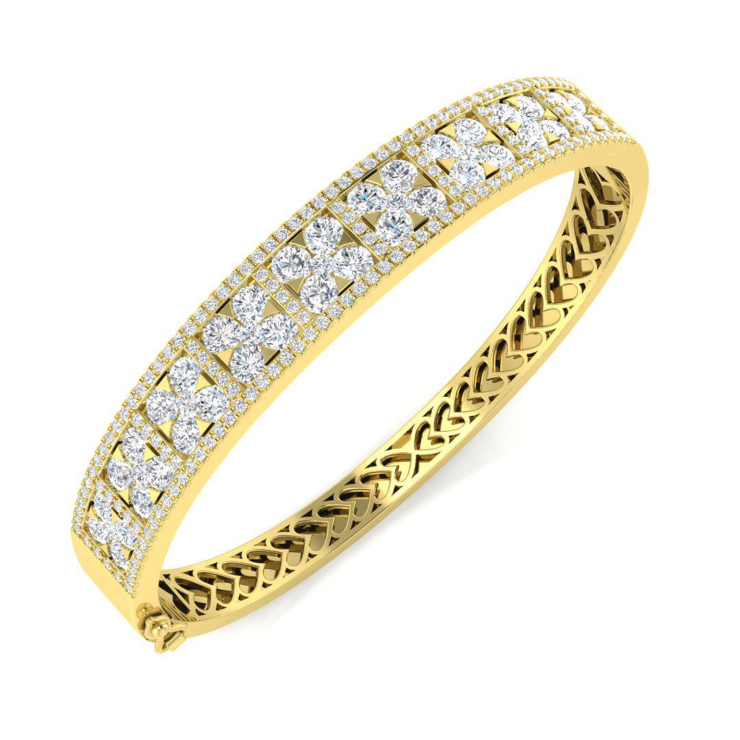 Round Diamond Bangle