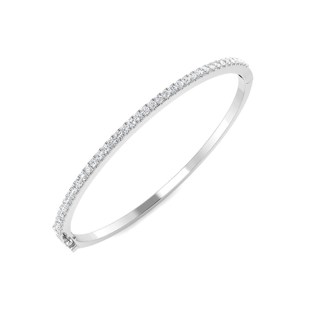 Round Diamond Bangle