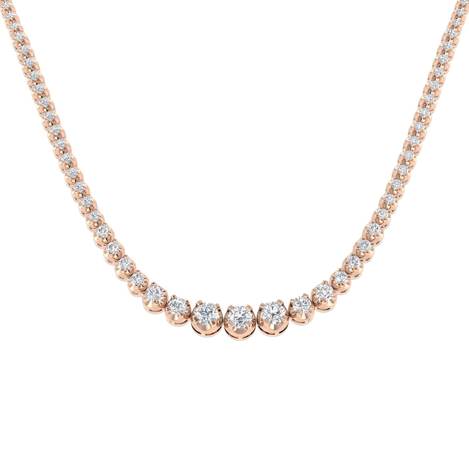 Round Diamond Necklace