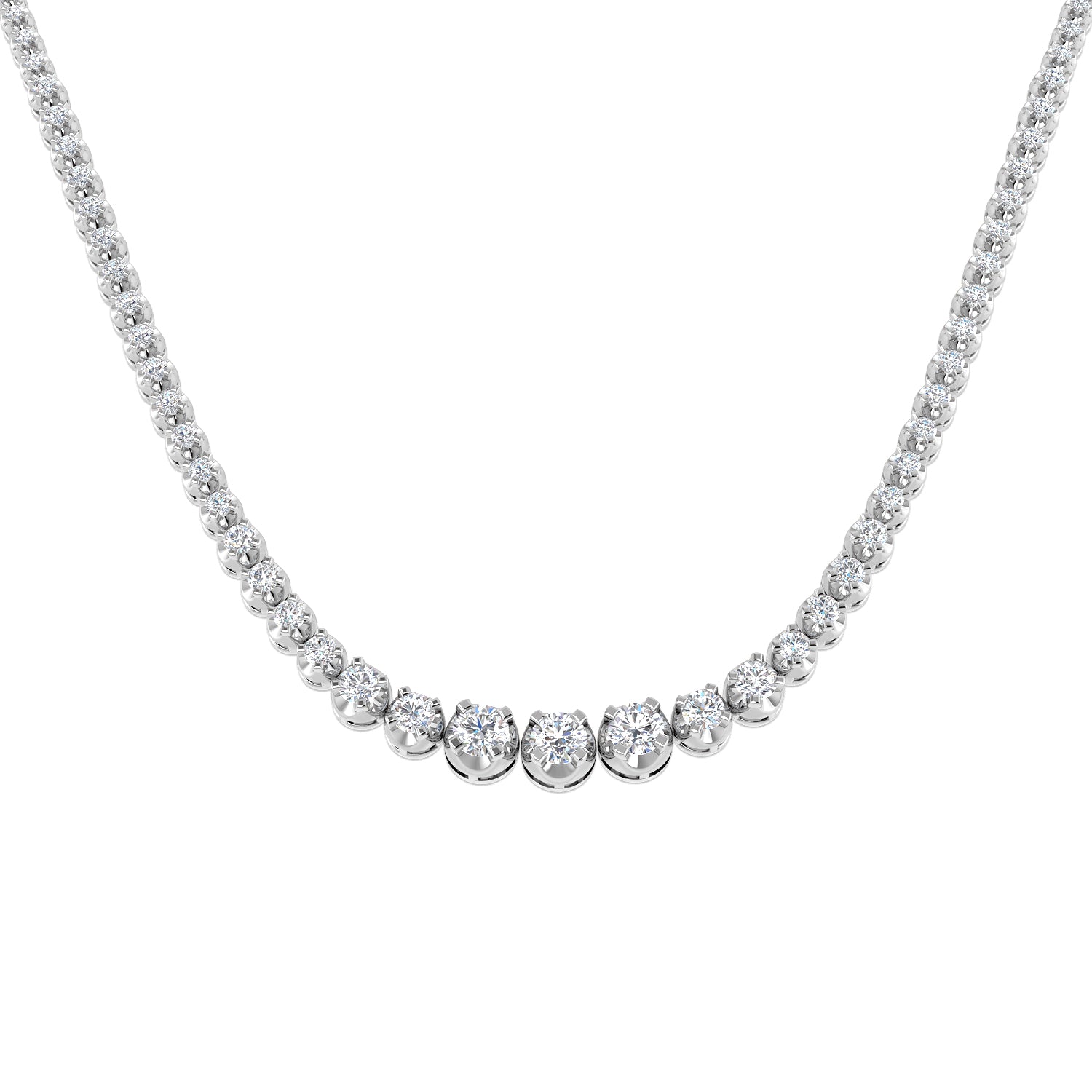 Round Diamond Necklace