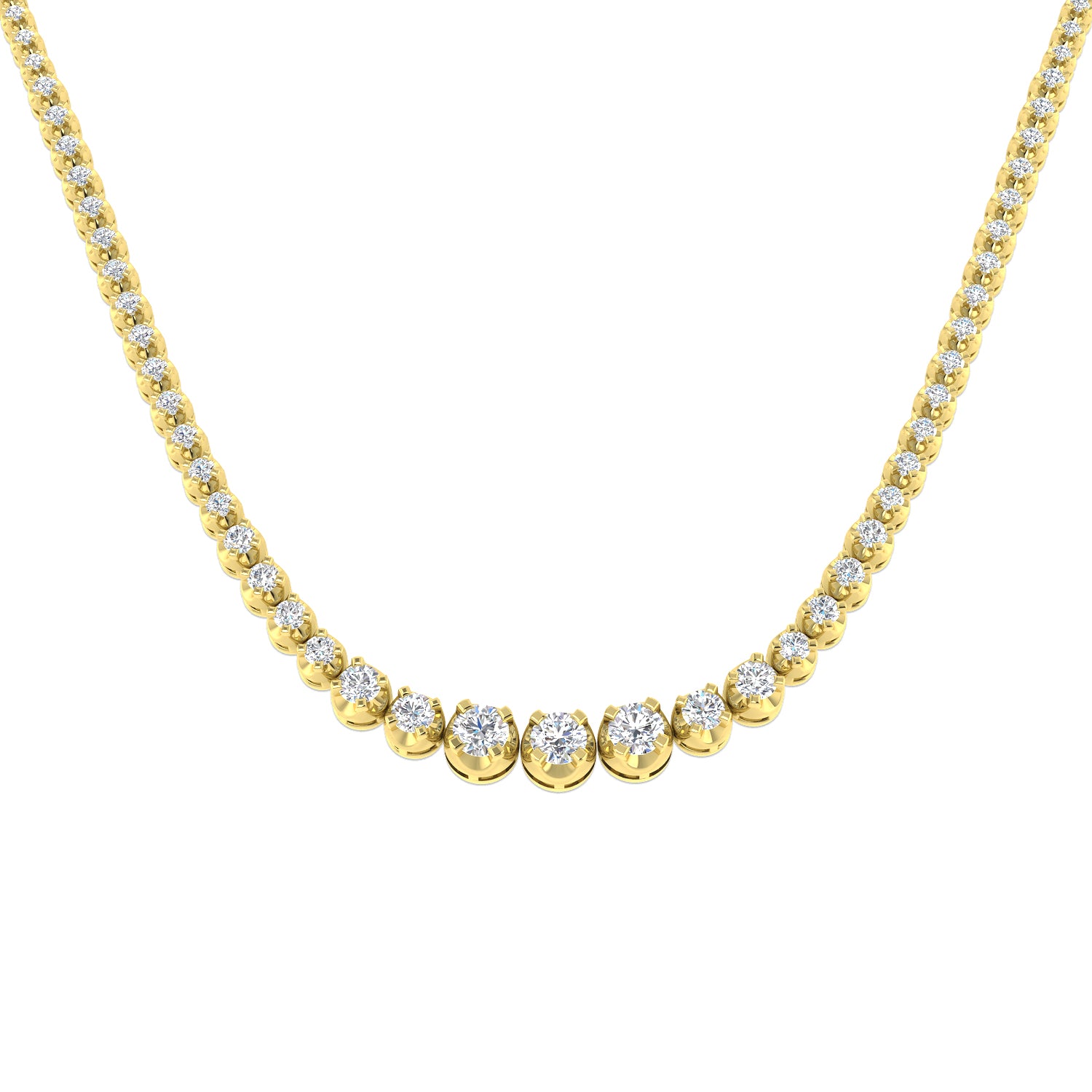 Round Diamond Necklace