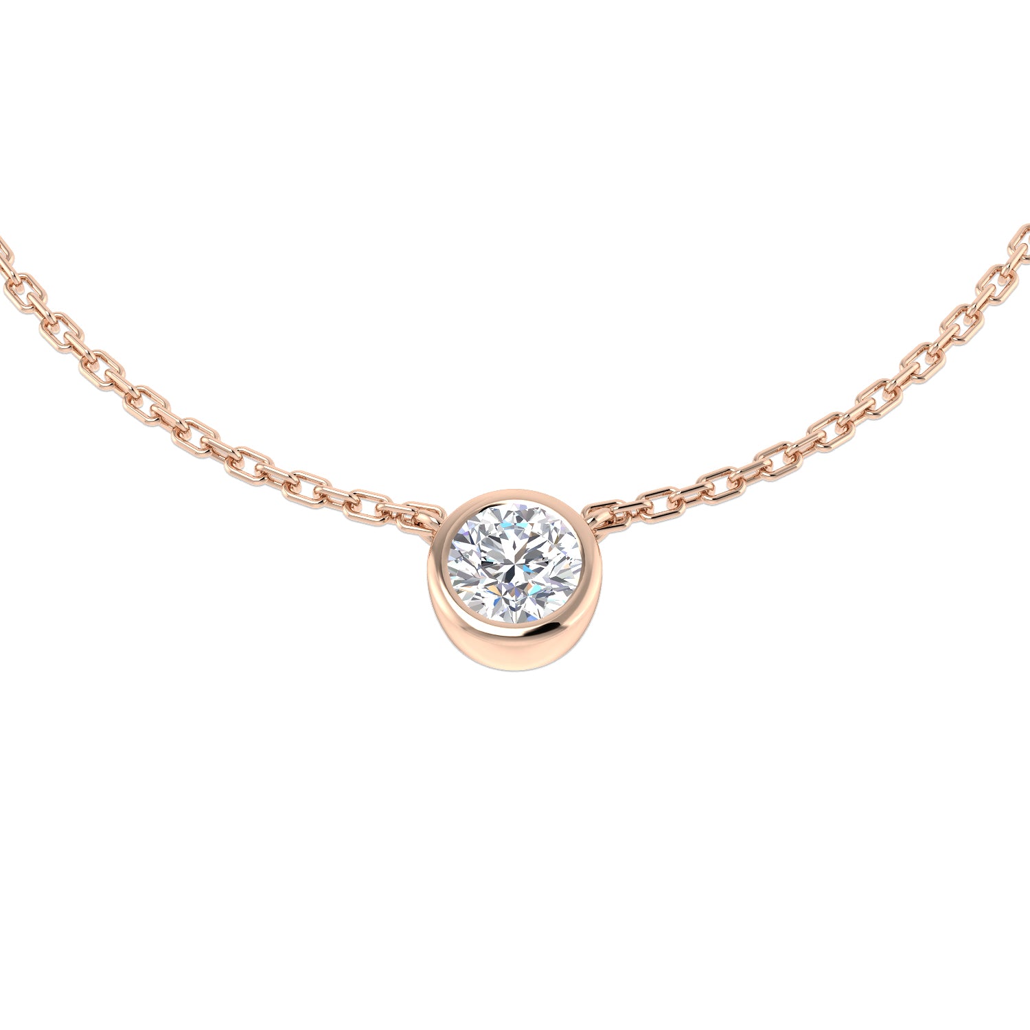 Round Diamond Necklace