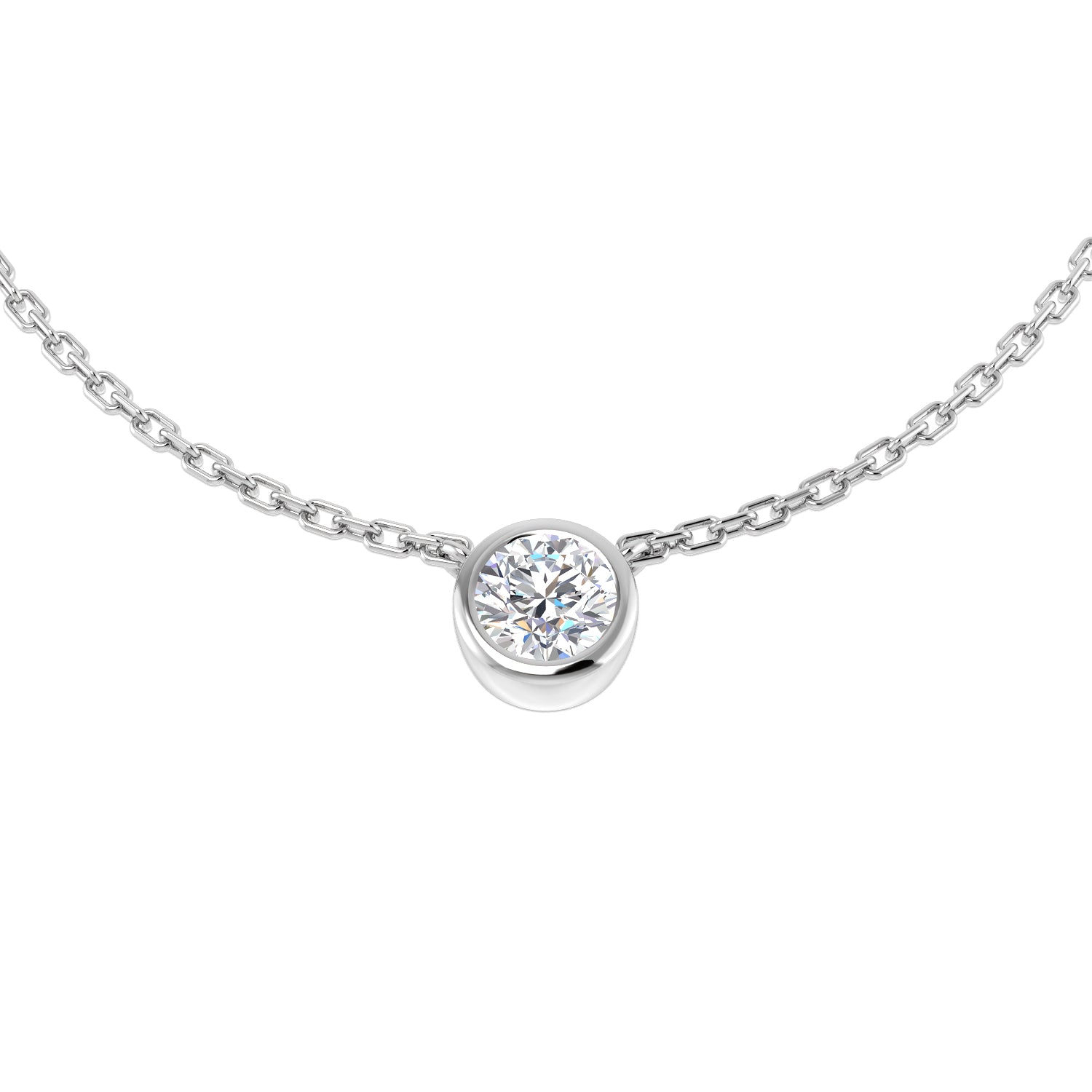 Round Diamond Necklace