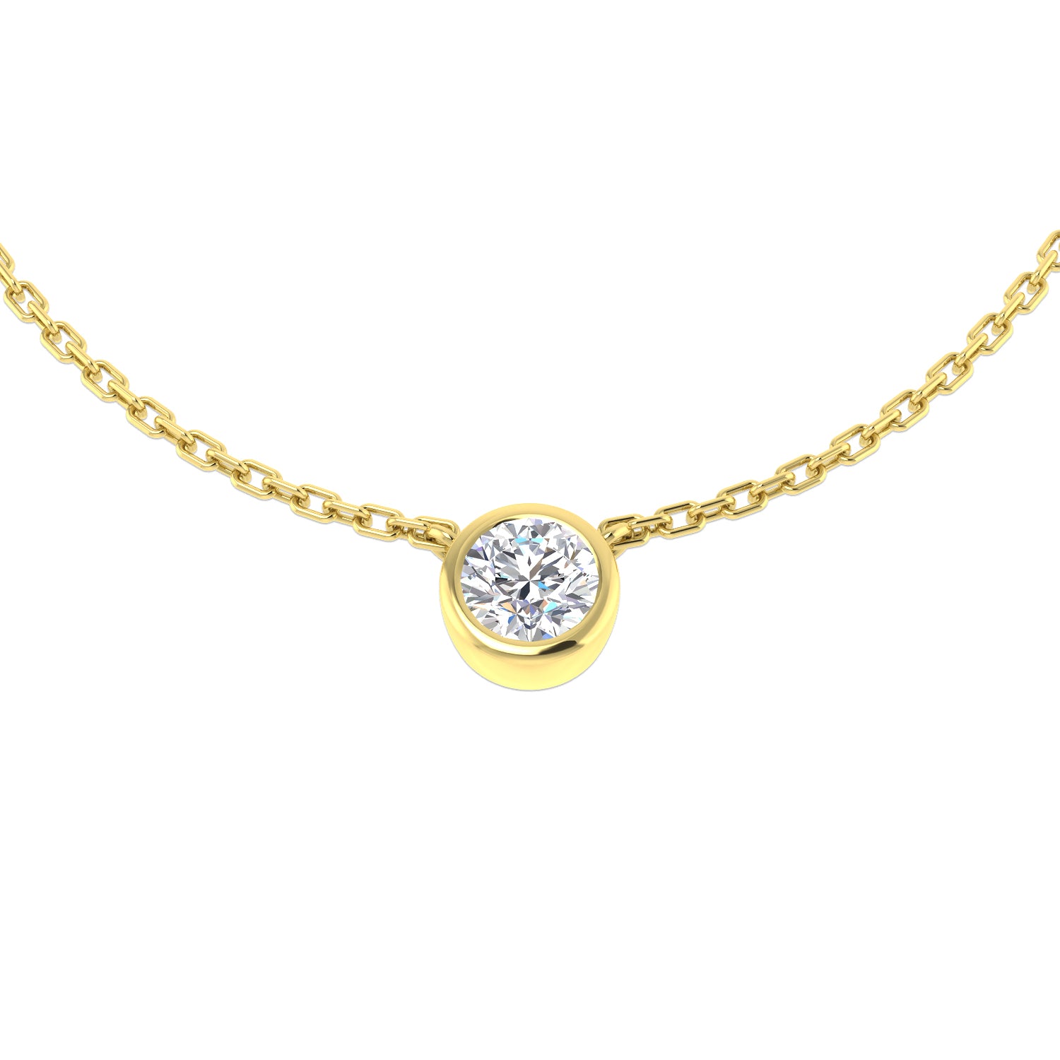 Round Diamond Necklace