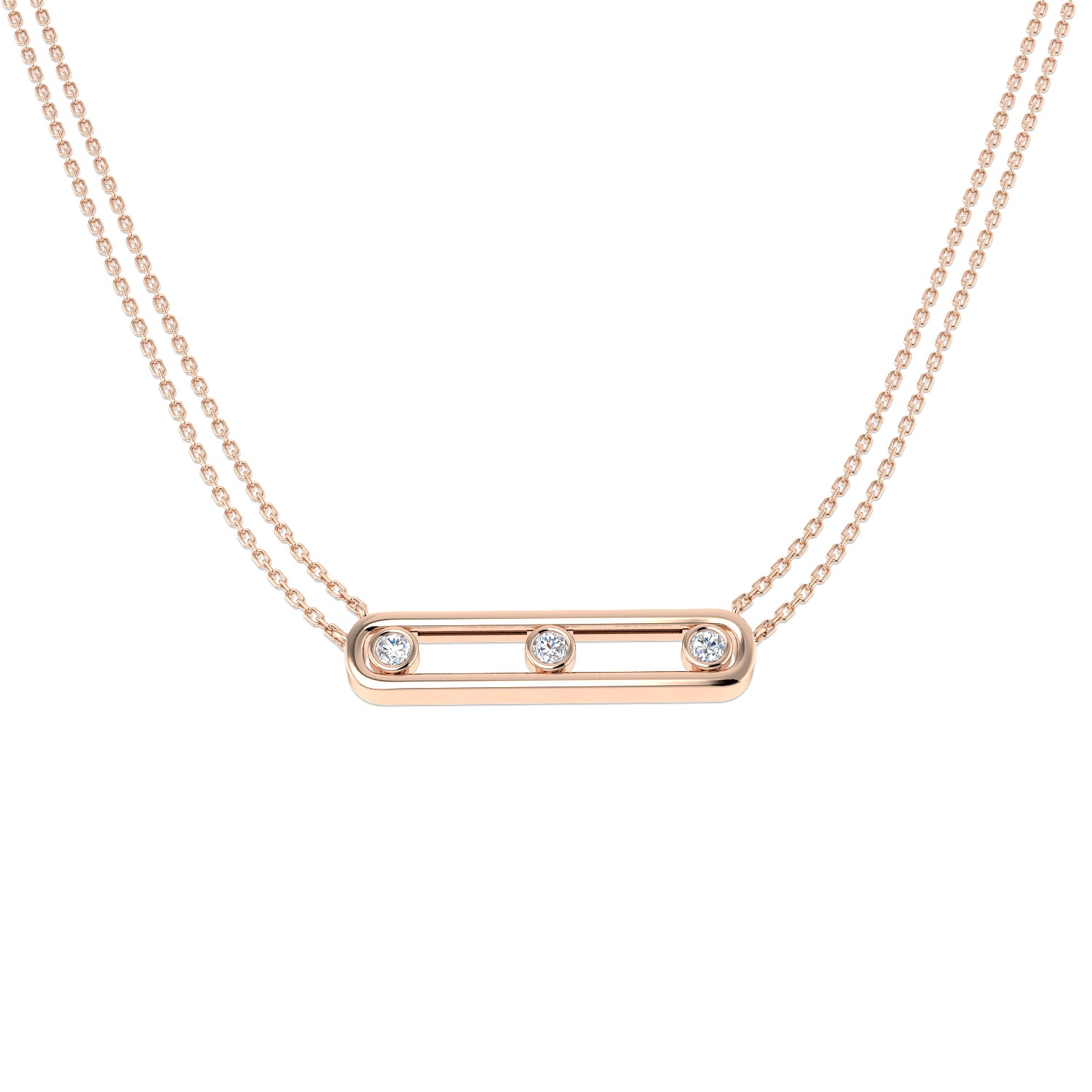 Round Diamond Necklace
