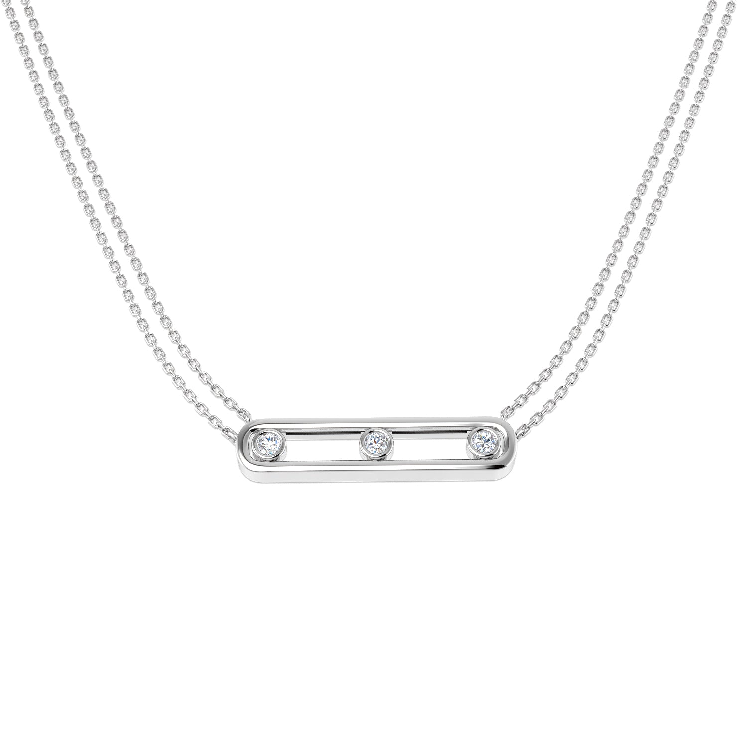 Round Diamond Necklace