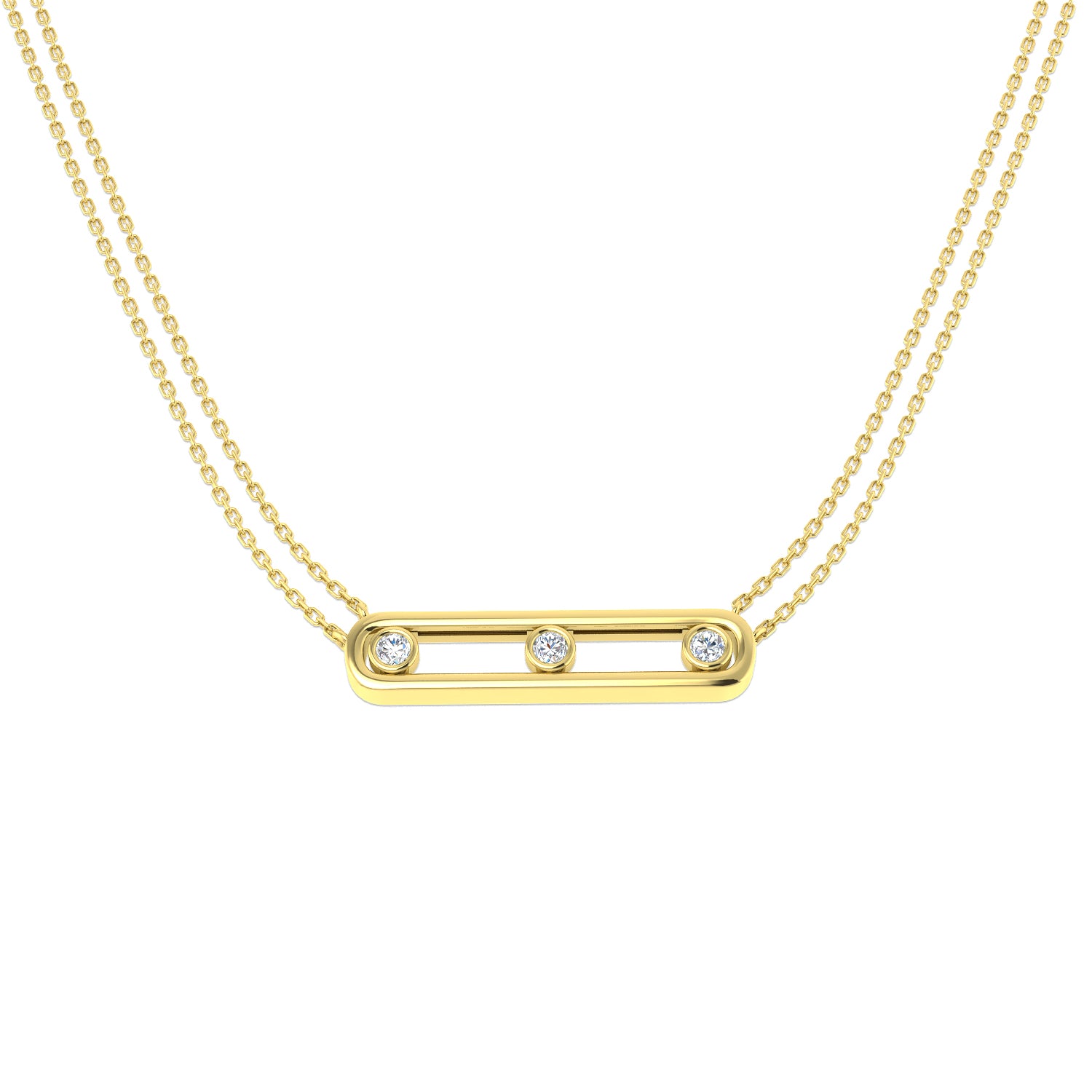 Round Diamond Necklace