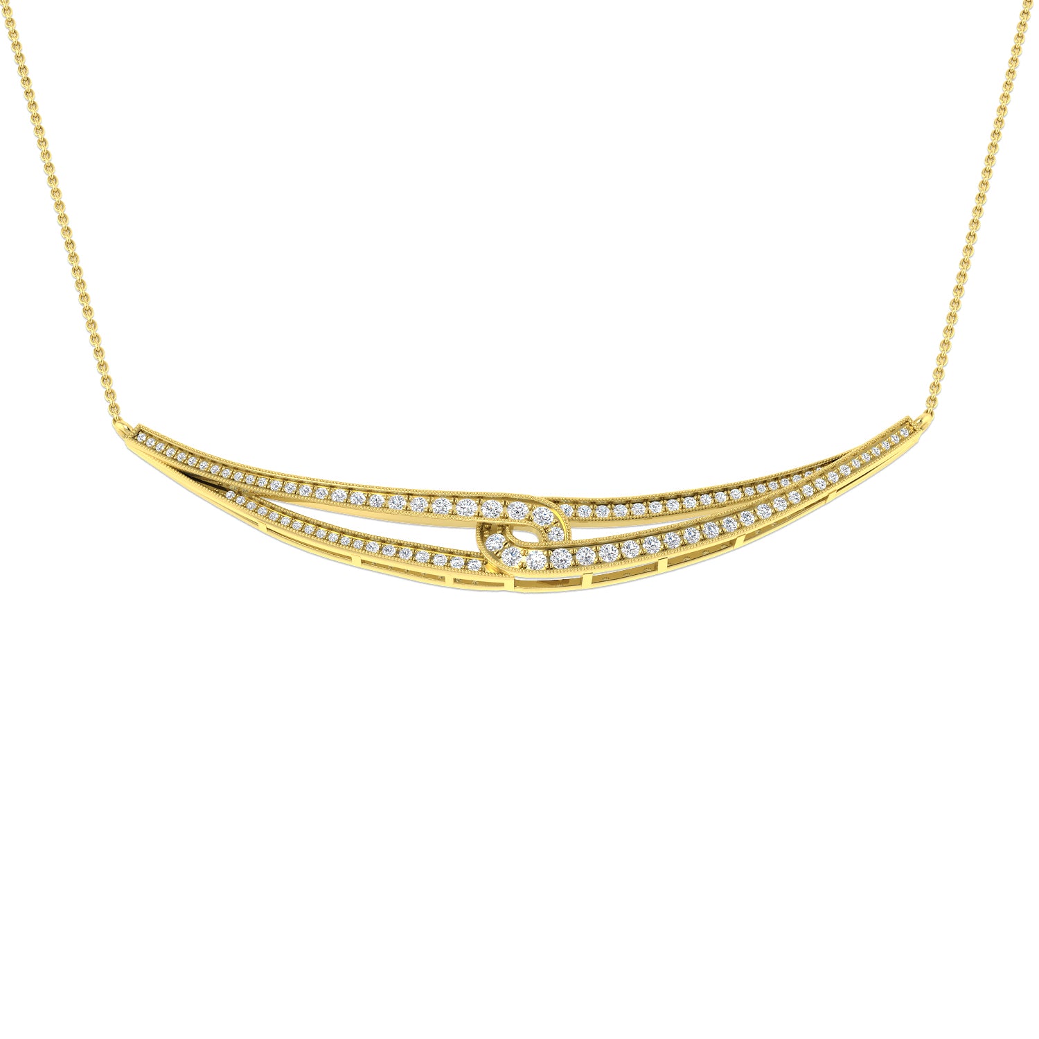 Round Diamond Necklace