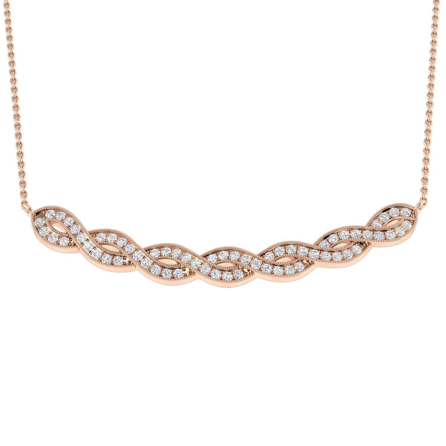 Round Diamond Necklace