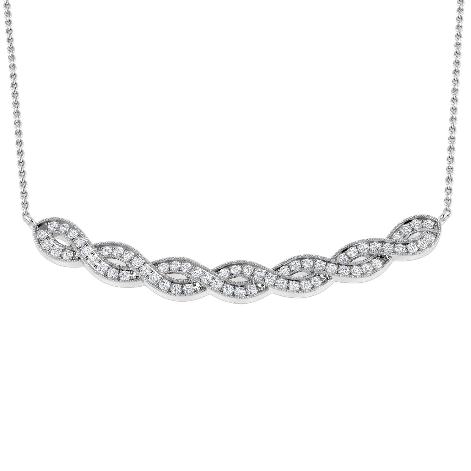 Round Diamond Necklace
