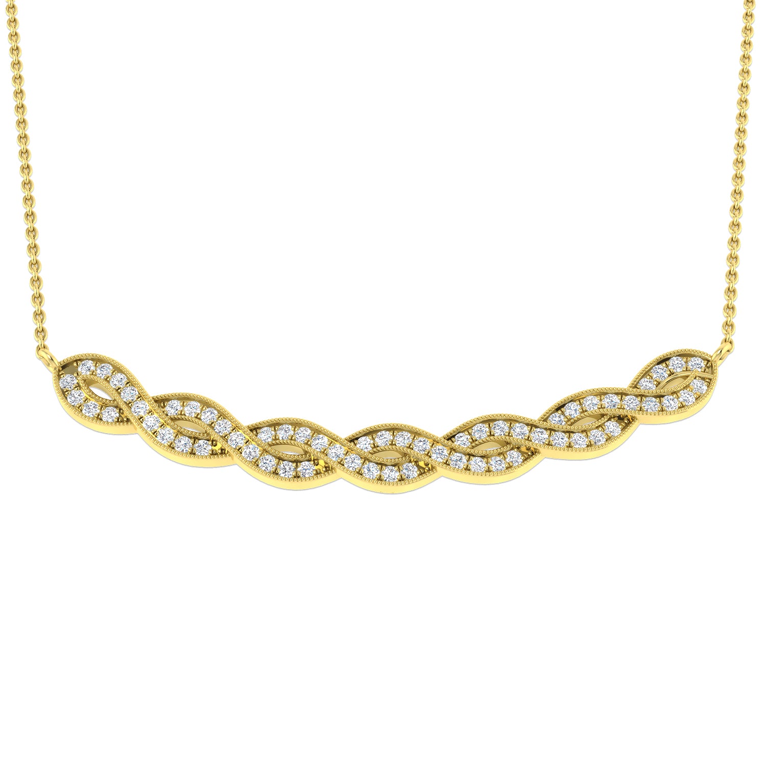 Round Diamond Necklace