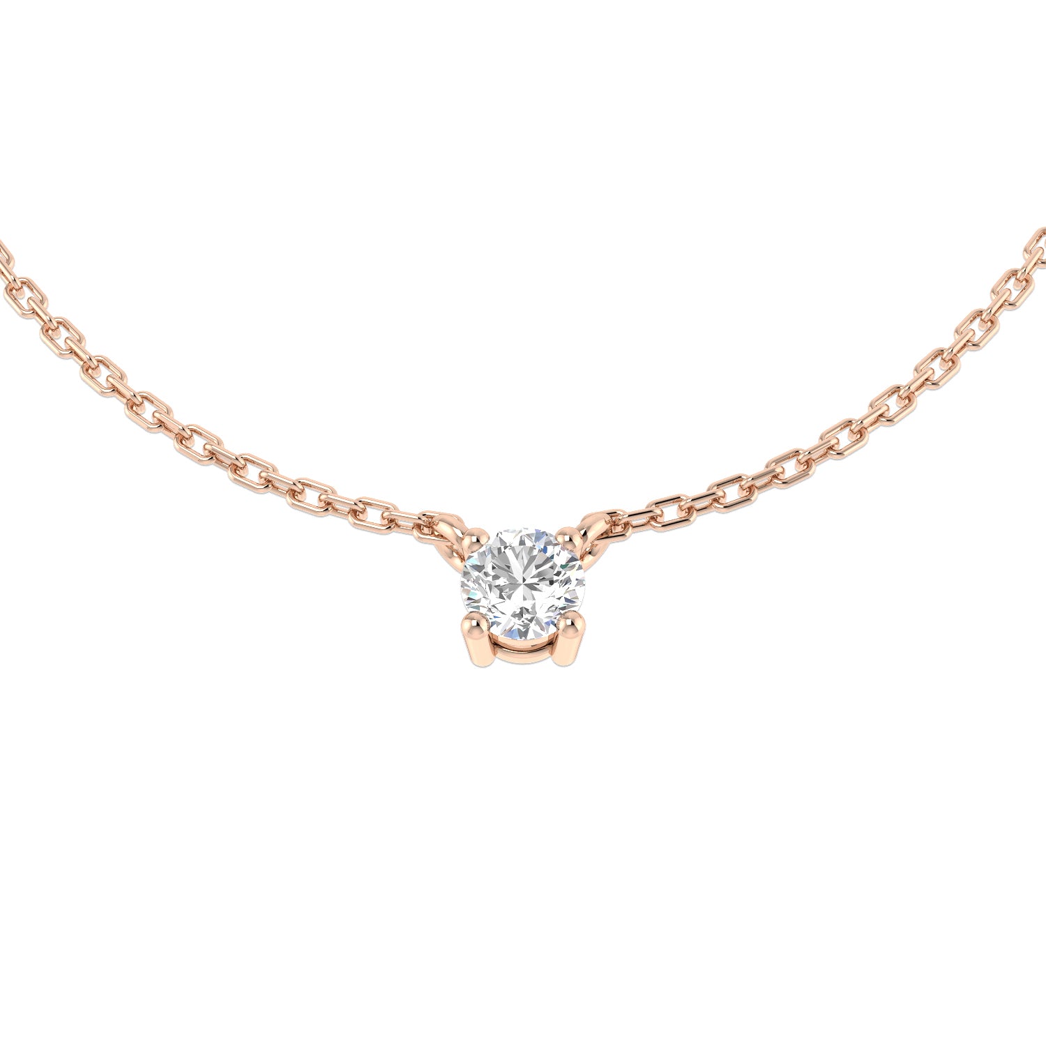 Round Diamond Necklace