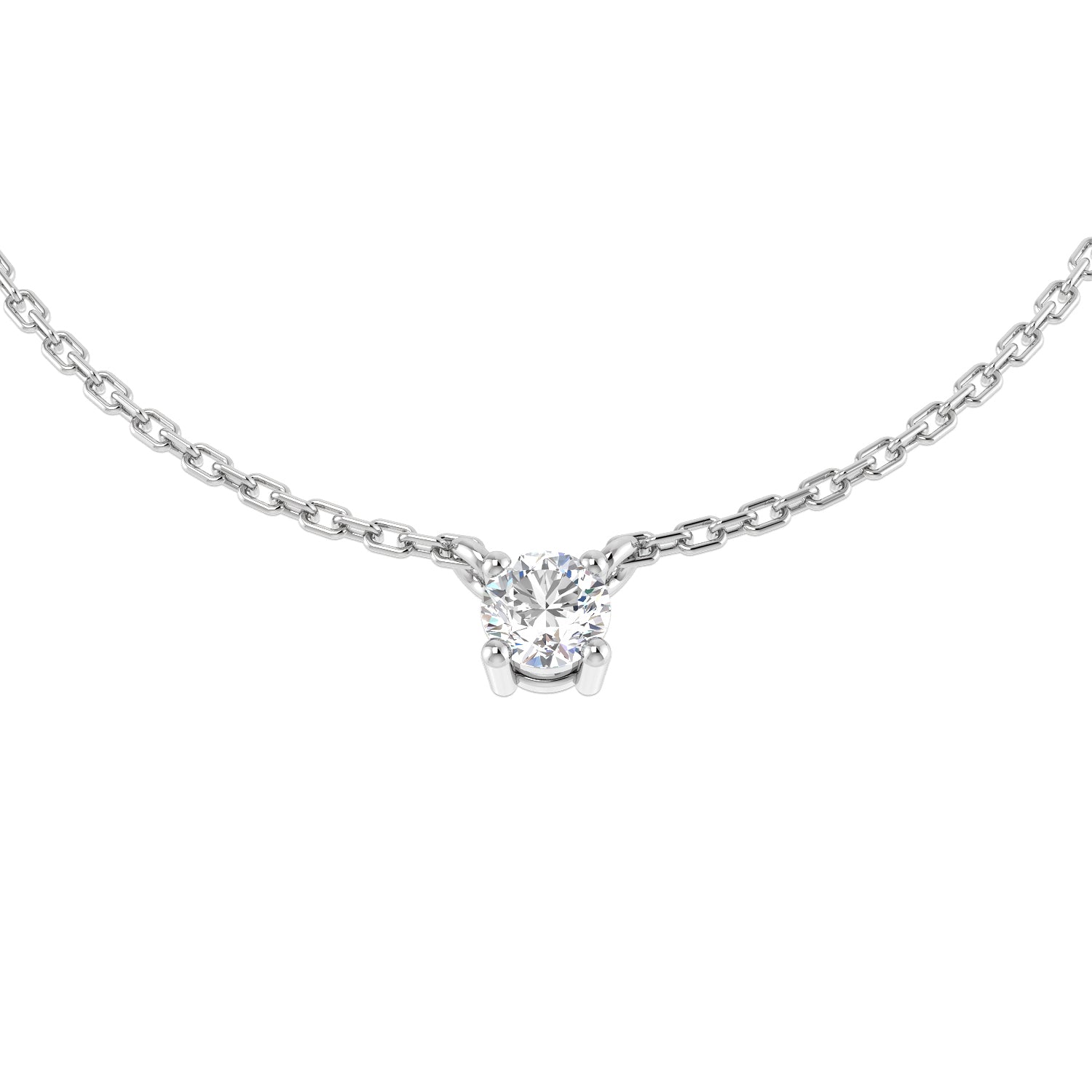 Round Diamond Necklace