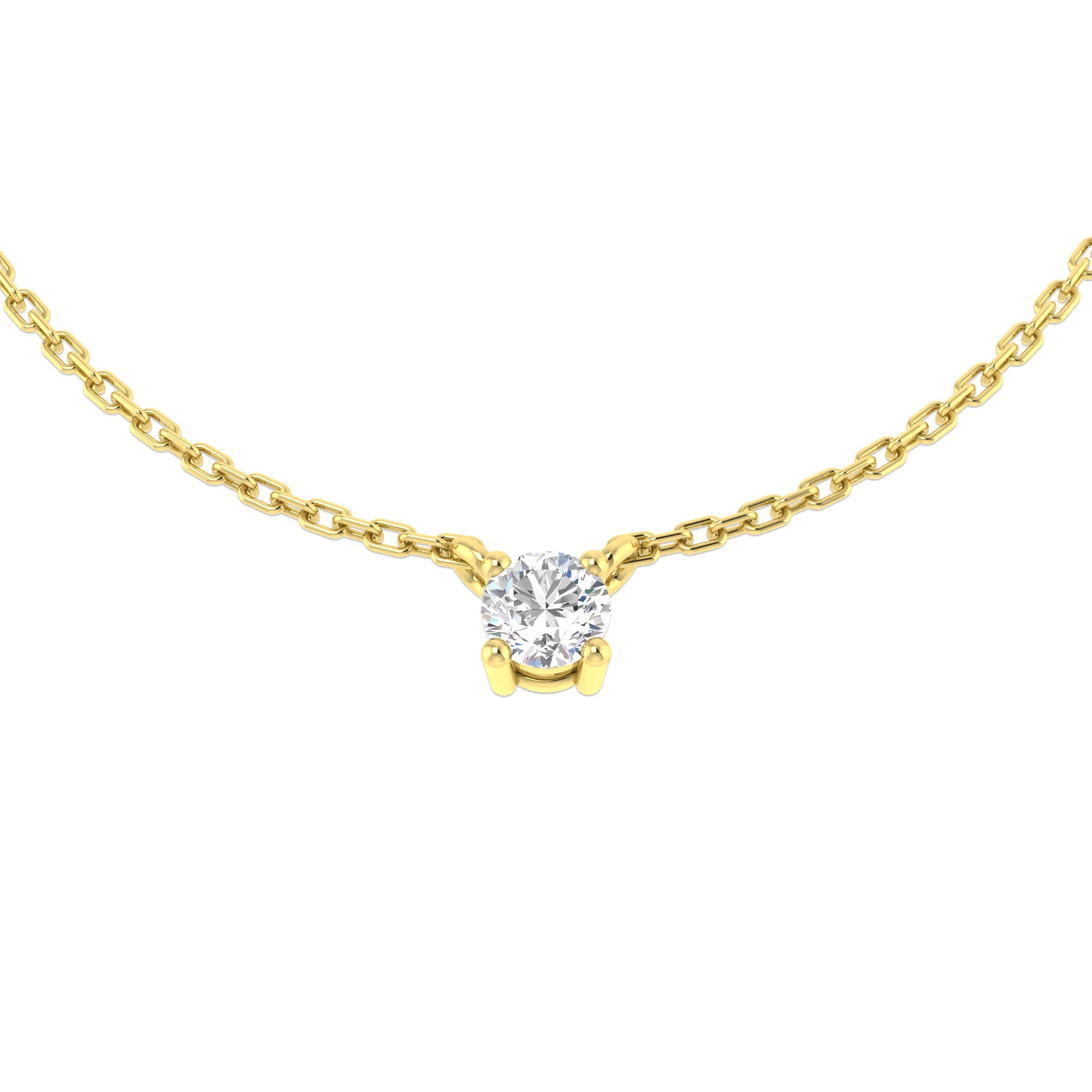 Round Diamond Necklace