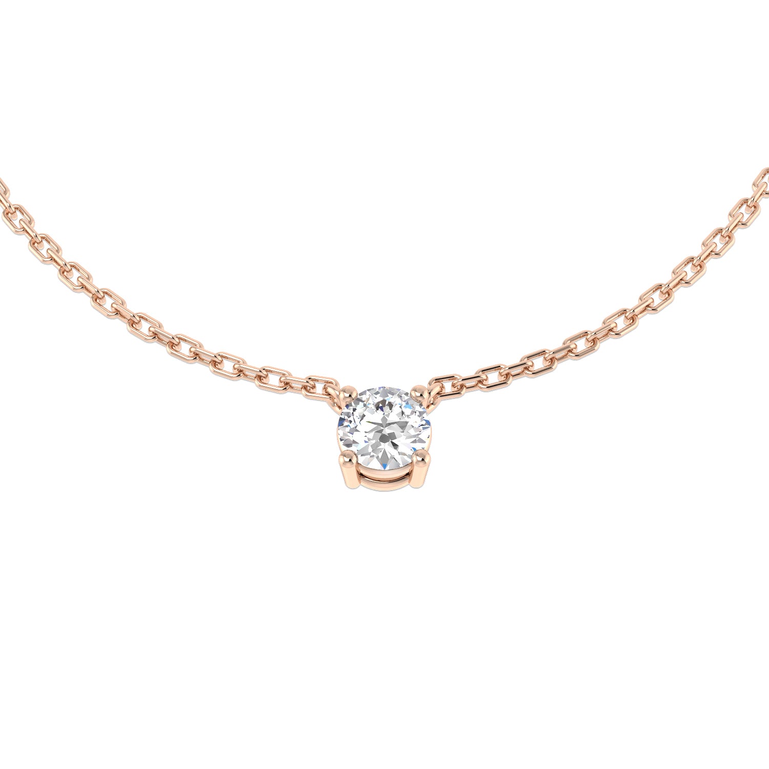 Round Diamond Necklace