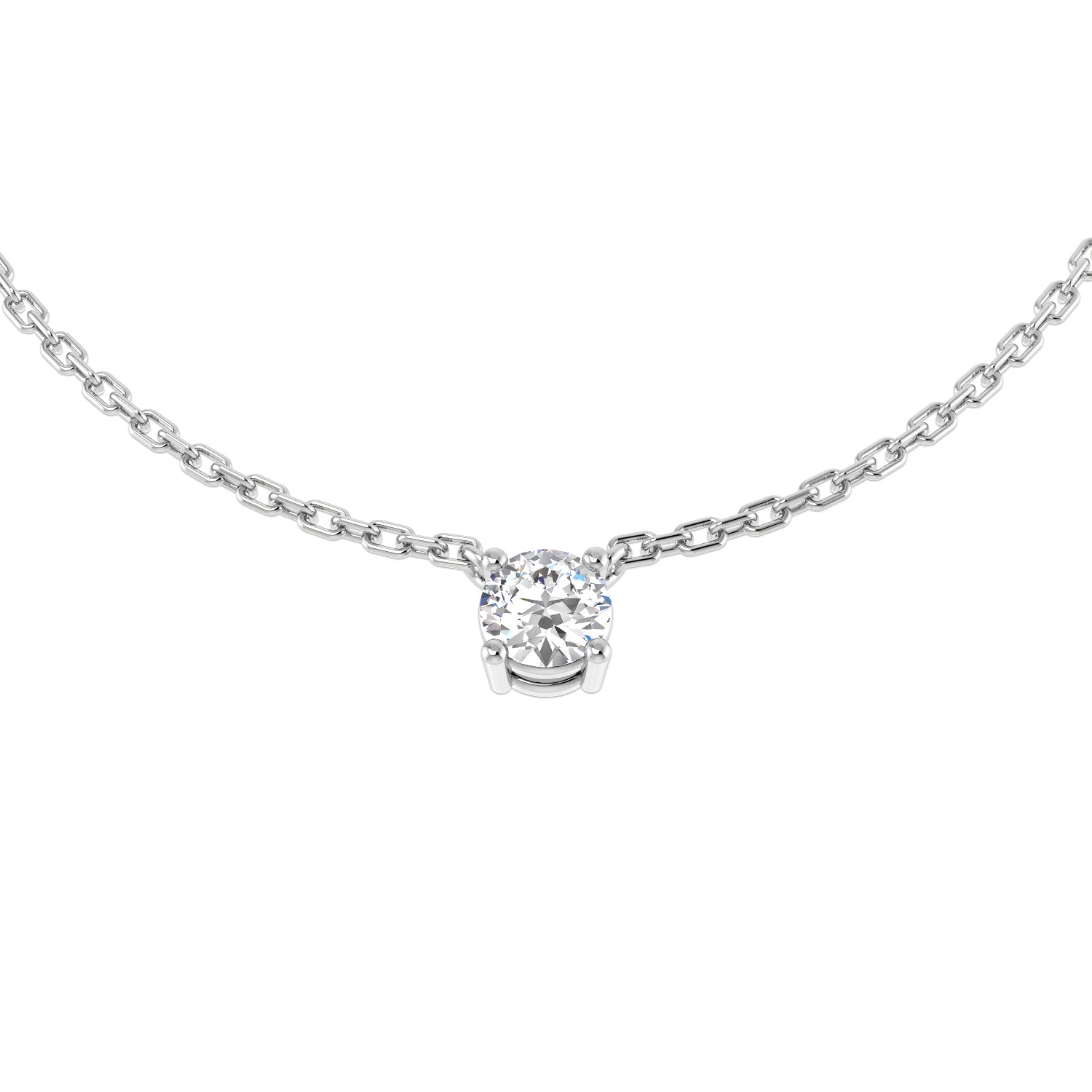 Round Diamond Necklace