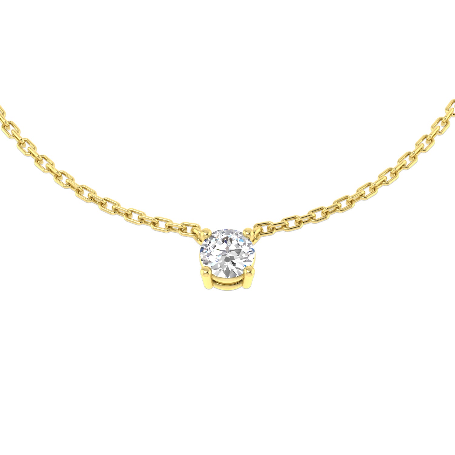 Round Diamond Necklace