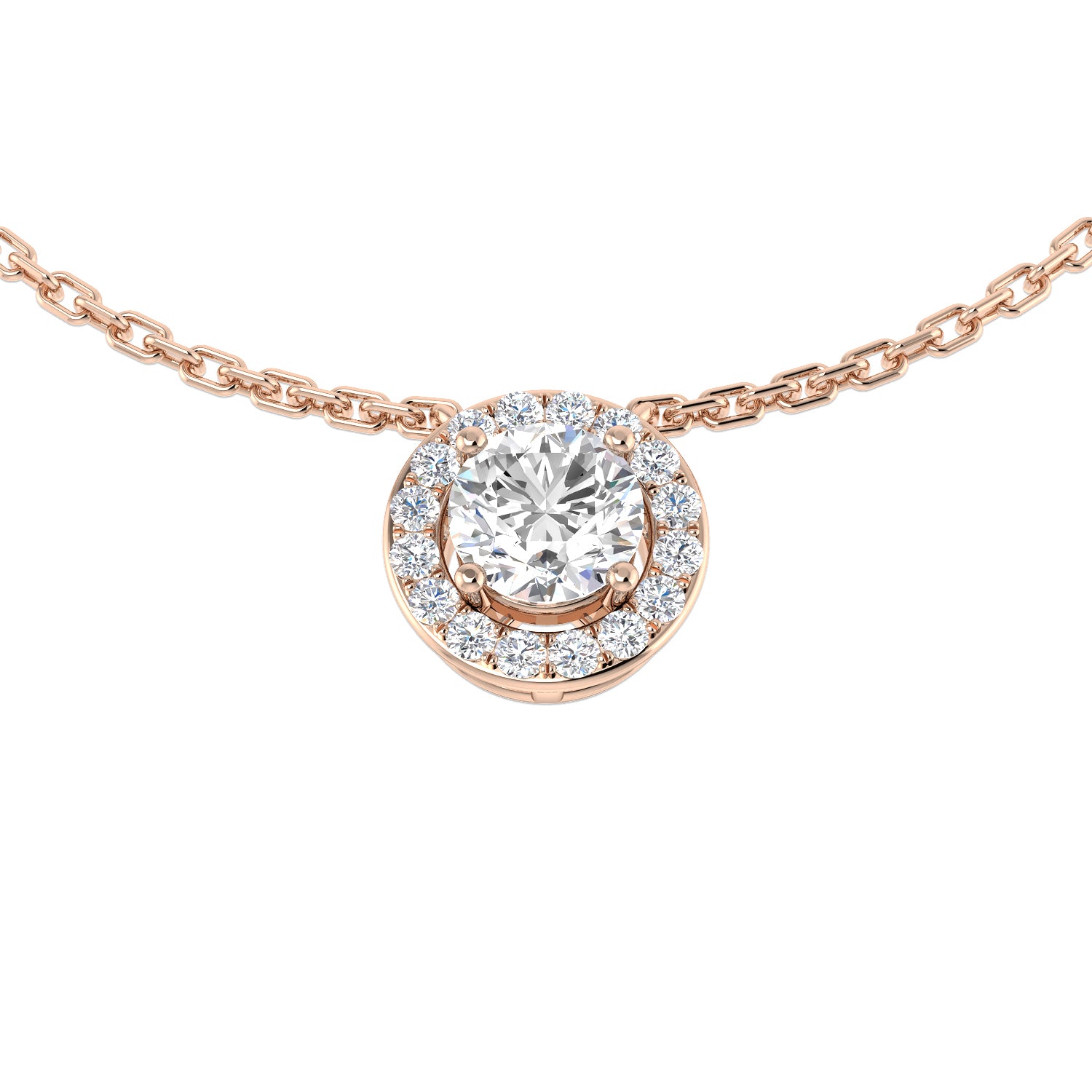 Round Diamond Necklace