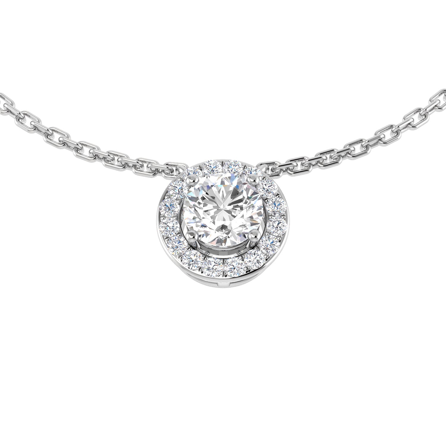 Round Diamond Necklace
