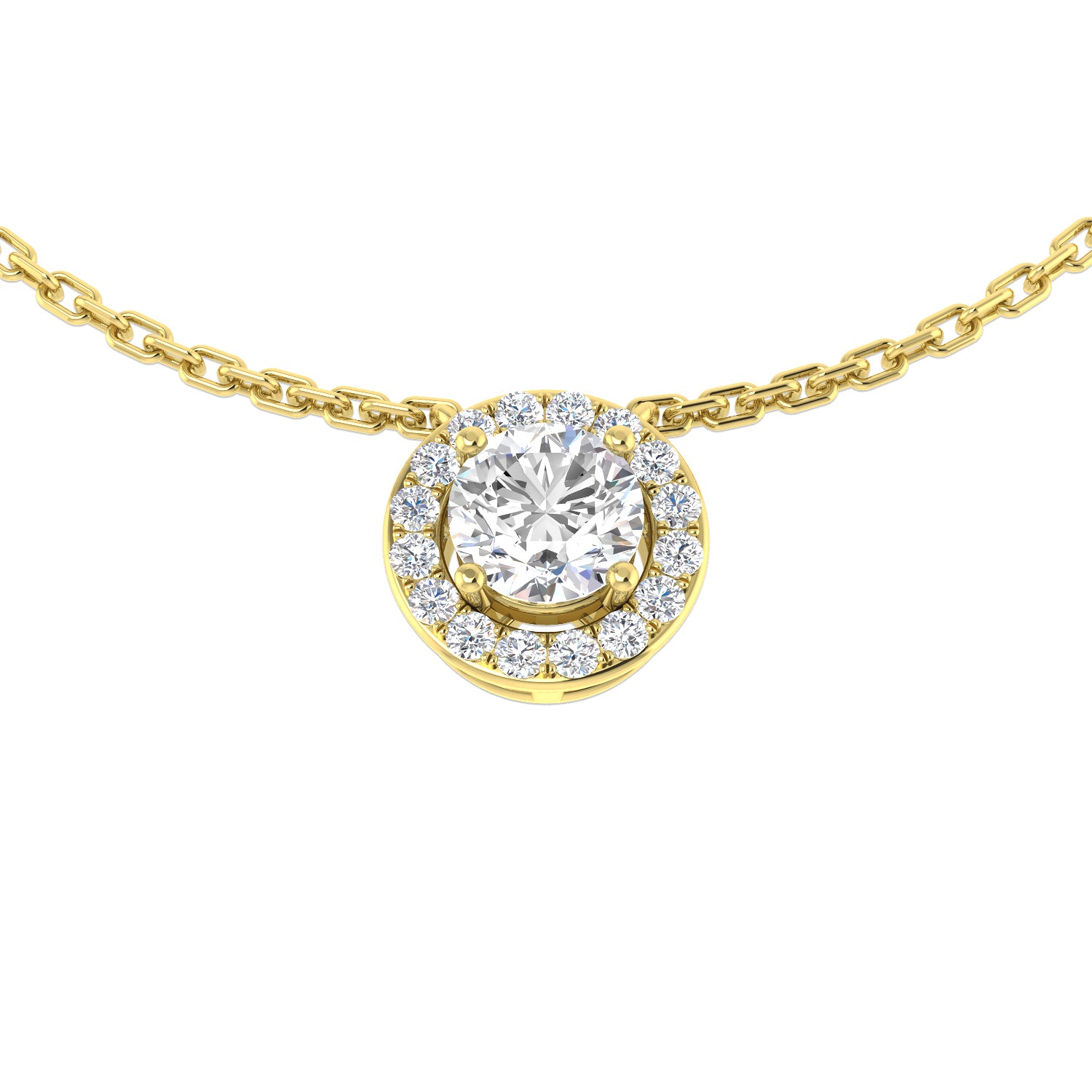 Round Diamond Necklace